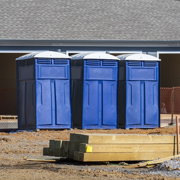 is there a specific order in which to place multiple porta potties in Farmington